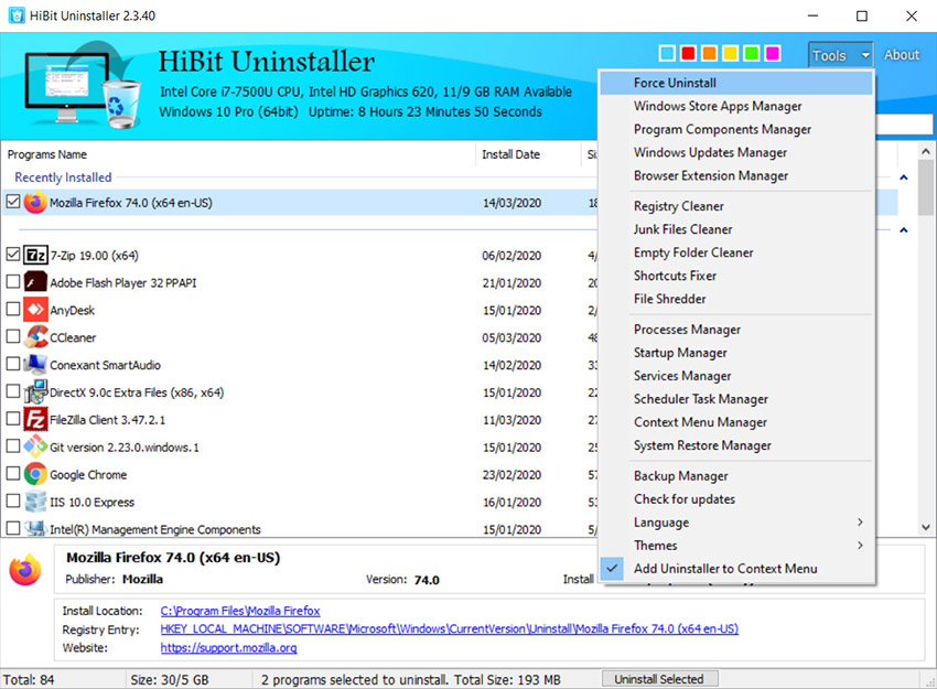 HiBit Uninstaller 3.1.62 free instal