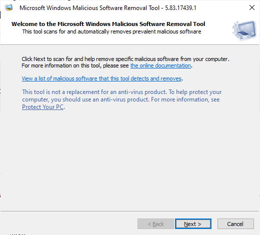Microsoft Malicious Software Removal Tool instal the new version for apple