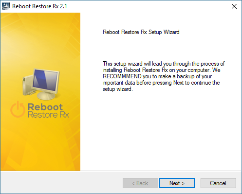 Reboot restore rx