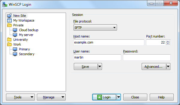 WinSCP 6.1.1 download the new for windows