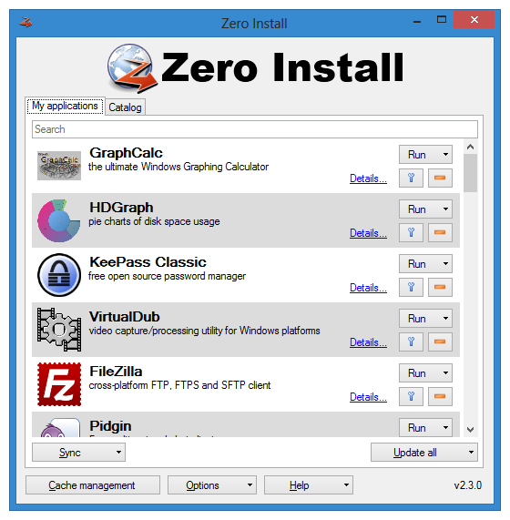 Zero Install 2.25.1 download the new for windows